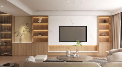 现代简约客厅3D模型下载